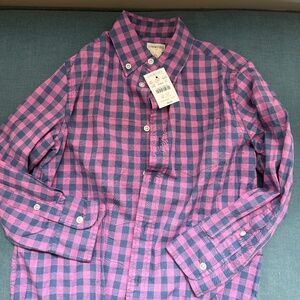 J. Crew Jcrew Boys' long-sleeve printed flex shirt size 6-7